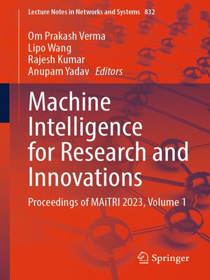 cover image of Machine Intelligence for Research and Innovations